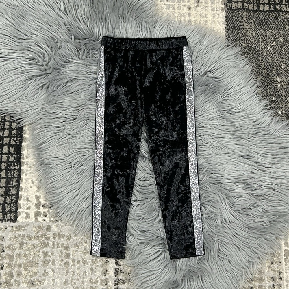 Little Olin Girls‎ Black Velure Leggings Size 2-3T NWT $40